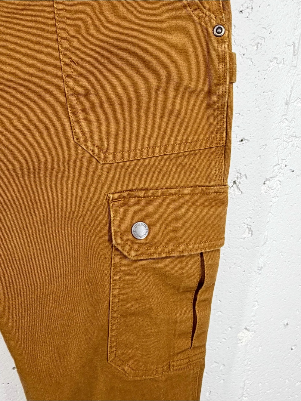 Duluth Women’s Size 10 Dark Camel Slim Fit Cargo Pants - Picture 5 of 14